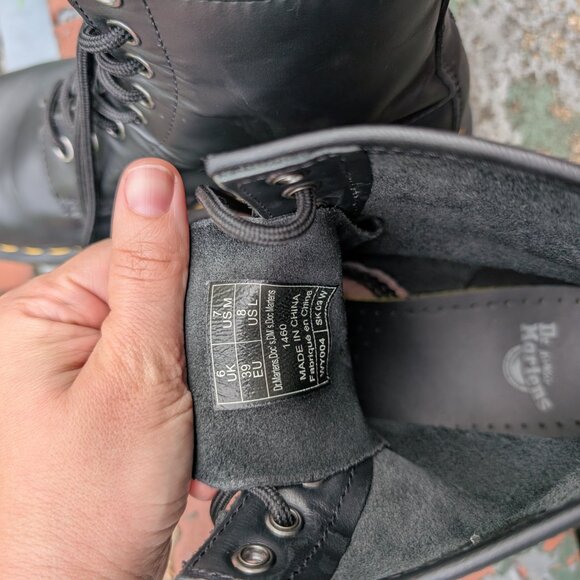 Dr Martens 1460 smooth leather lace up boots - Picture 4 of 5